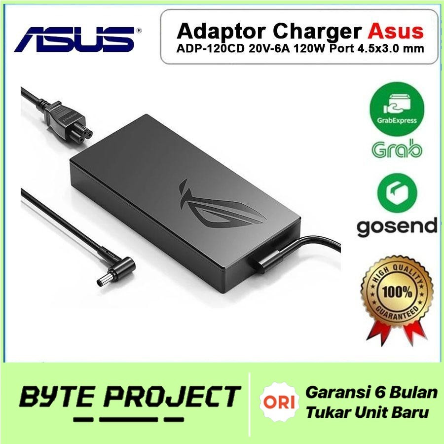 ORIGINAL Adaptor Charger Asus A17-120P2A ADP-120CD B ADP-120VH B PA-1121-28 20V 6A 120W DC 4.5*3.0MM