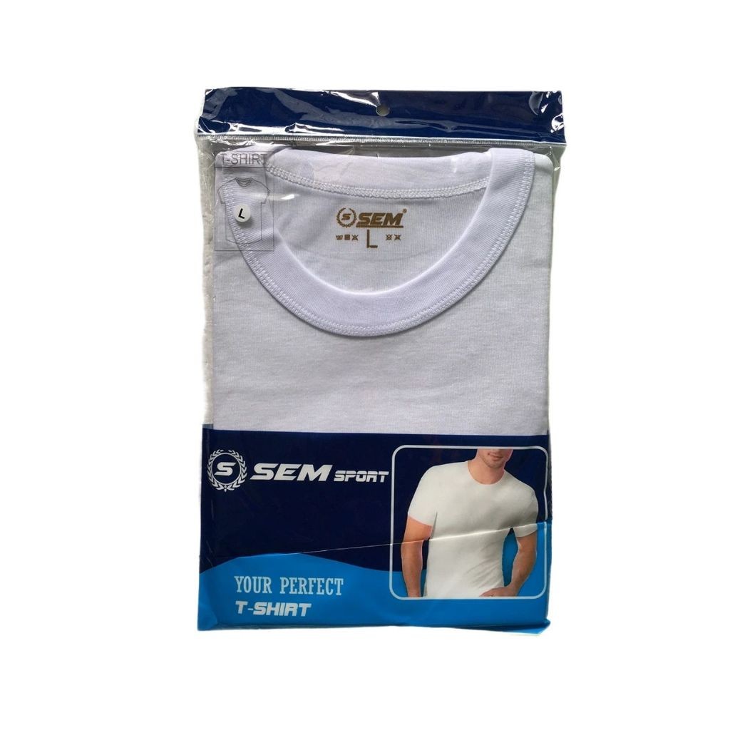 Kaos Oblong Pria Dewasa SEM Sport Lengan Pendek O-Neck | Kaos Oblong SEM Sport | KRJ