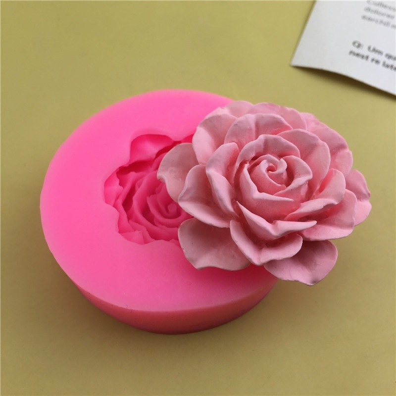 

DIY Rose Lotus Candle Silicone Mold 3D Flower Aromatherapy Resin Mold Baking Cake Chocolate Soap Making Tool