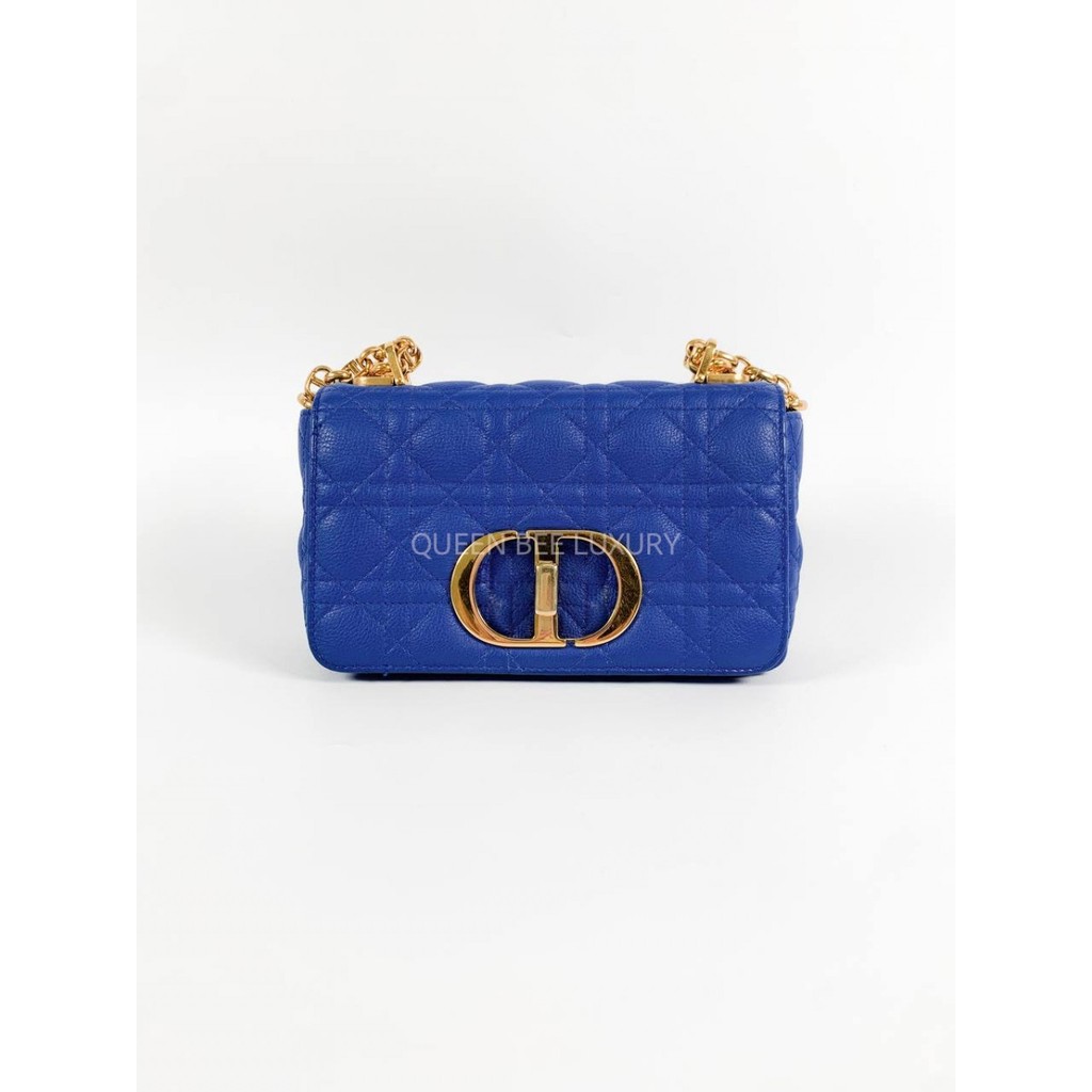 Dior Caro Small Blue Electric GHW 2021