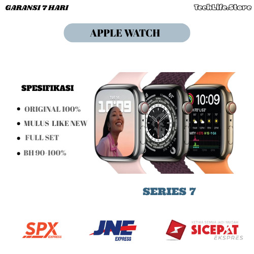 iwatch  series 7 41mm & 45mm second  ex internasional original 100% mulus