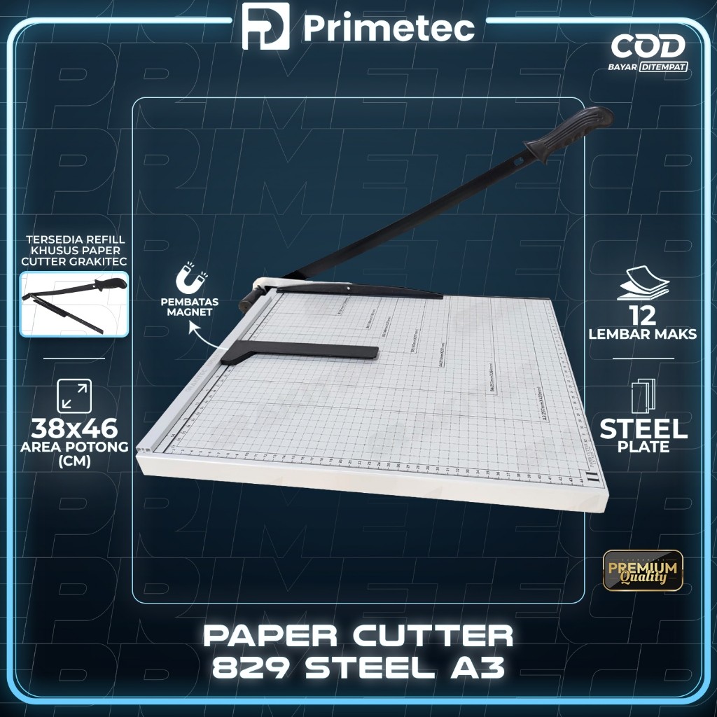 Paper Cutter A3 ( Alat Potong Kertas ) Pemotong Kertas Alat Potong /Mesin Pemotong Kertas HVS, Stick