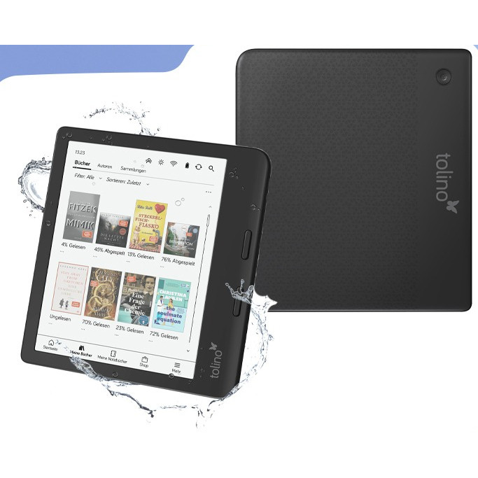 Tolino vision color ebook ereader 300ppi 32G Whaterproof with Smartlight and Bluetooth ebook ereader