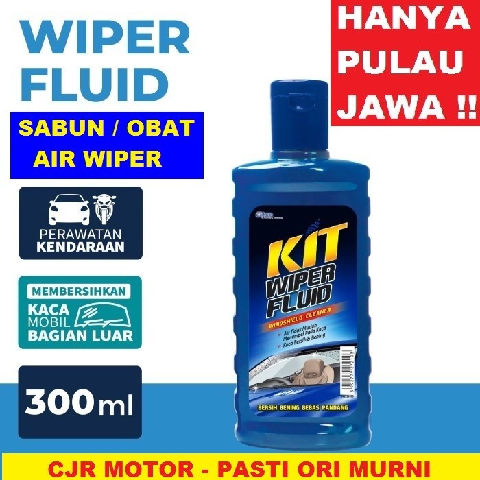 Sabun Air Wiper Mobil Kit Wiper Fluid Botol 300 ml  efek daun talas kaca anti air