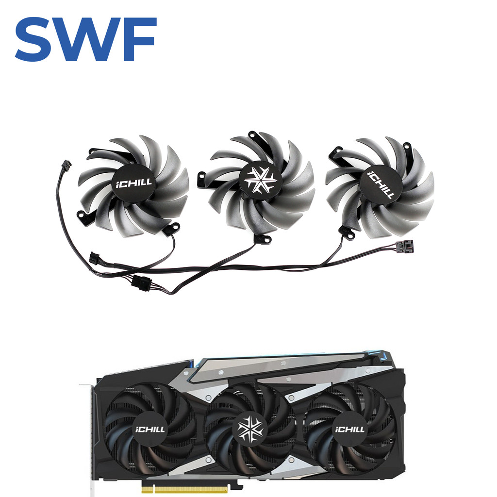 CF-12915S RTX 3080 Cooling Fan Replacement For INNO3D RTX 3070 3080 Ti 3090 IILL X4 OC Graphics Card