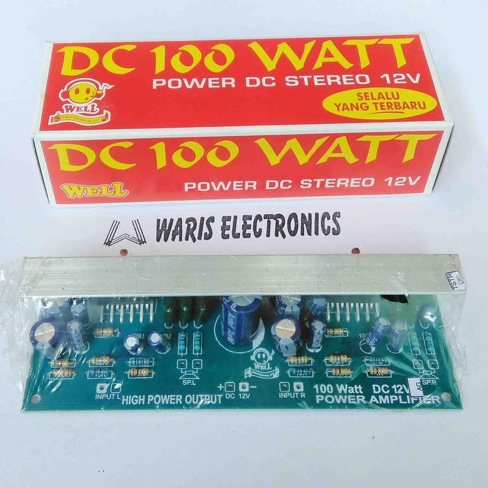 kit power ampli amplifier DC 12V 100Watt stereo Berkualitas