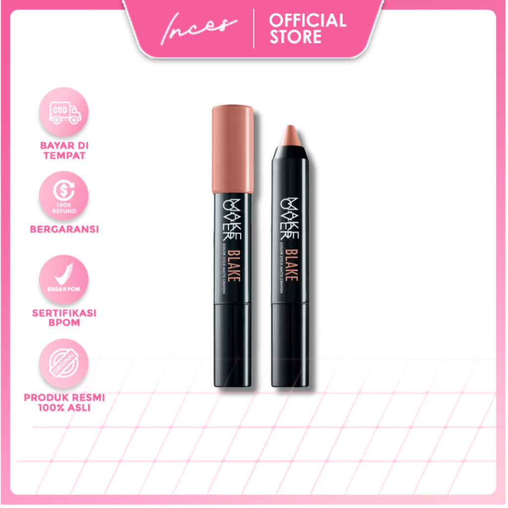INCES - Make Over Color Stick Gloss Crayon | Veronica | Abigail | Emma | Chloe | Jolene | 101/102/10