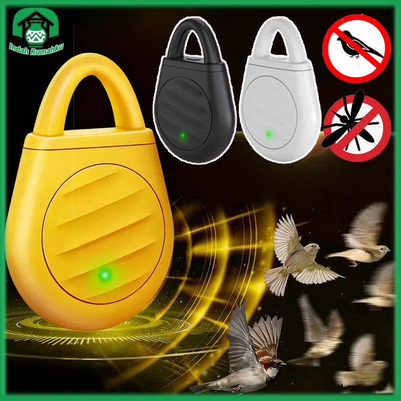 Alat Pengusir Burung & Kelelawar Sensor Ultrasonik -34HZ~70 KHZ Taman/Outdoor/Rumah Pengusir Nyamuk 