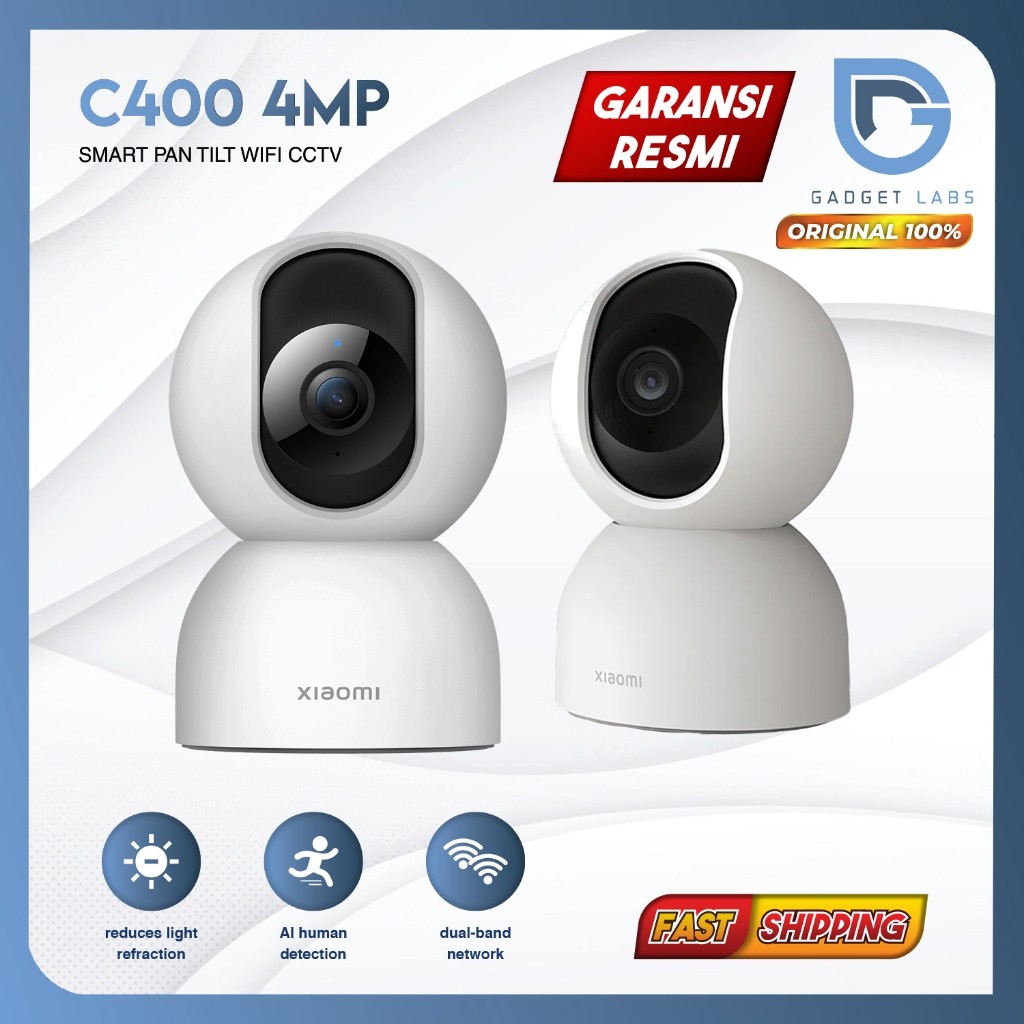 Xiaomi MI C400 4MP 2.5K 360° Smart IP Camera CCTV - Garansi Resmi