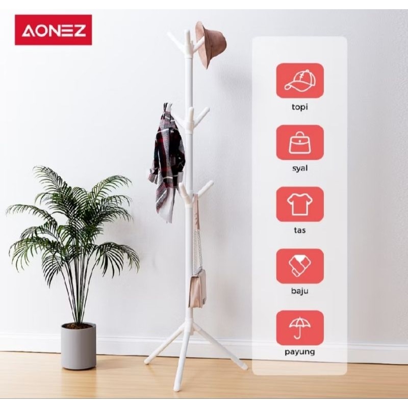 Gantungan baju AOZEN Rak Baju Gantungan Berdiri Bag Hanger Stand Hanger Topi Berdiri Gantungan berdi