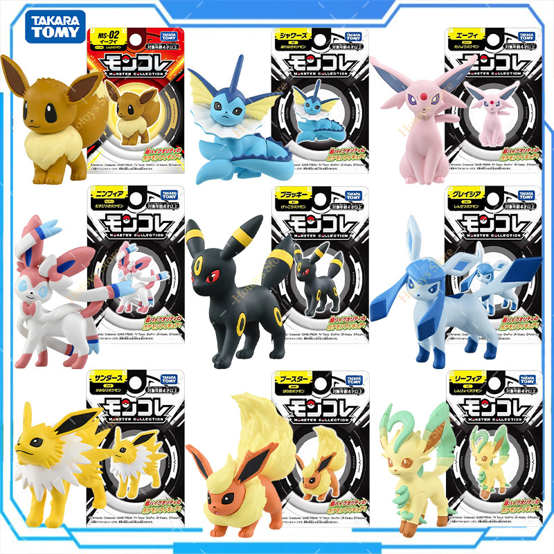 Original Pokemon Umbreon Eevee Sylveon Vaporeon Sylveon Figurine Toys Anime Flareon Espeon Leafeon C