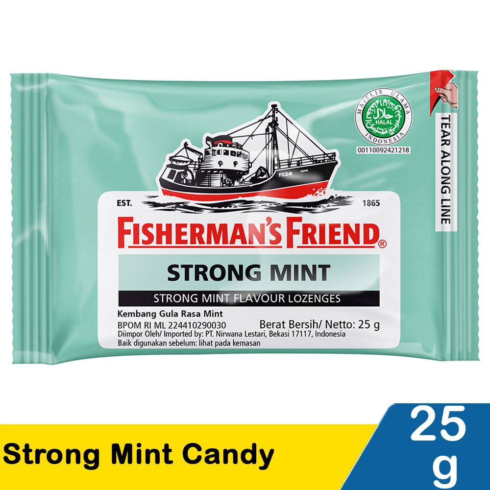 FISHERMAN'S CANDY STRONG MINT HIJAU 25g