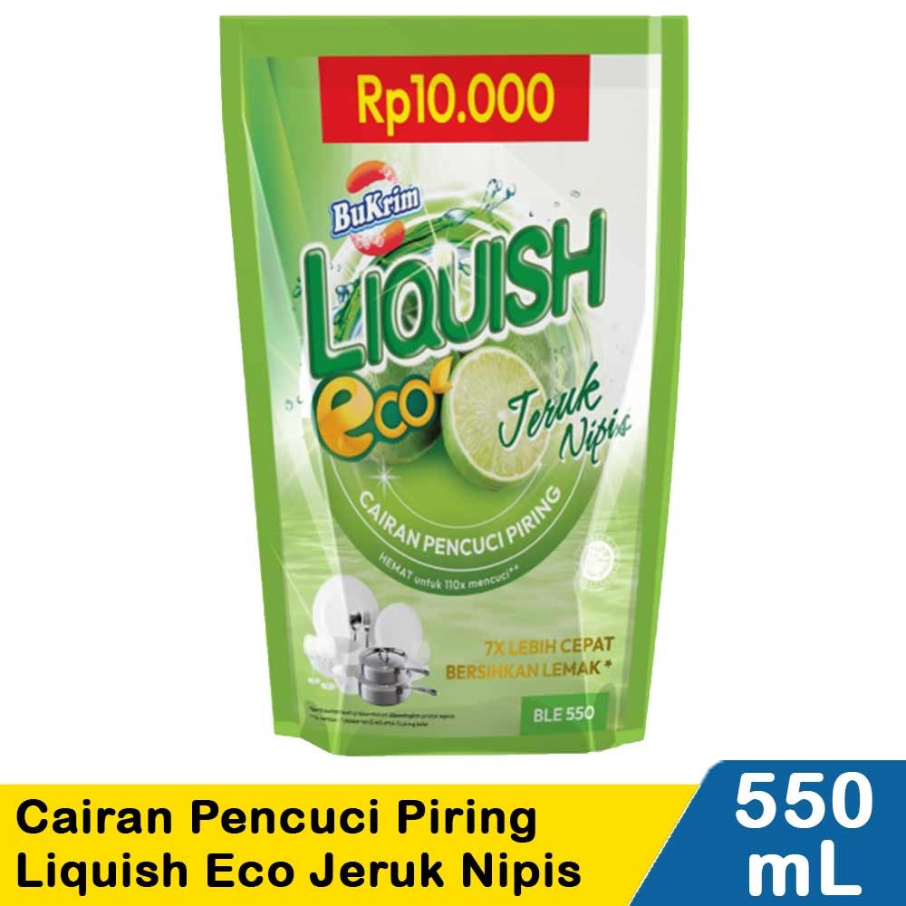 BU KRIM CAIRAN PENCUCI PIRING LIQUISH ECO JERUK NIPIS 550mL