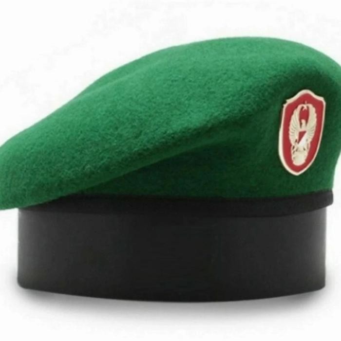 BARET CAMEL TNI AD - BARET KARTIKA EKAPAKSI - BARET HIJAU TNI - BARET + EMBLEM