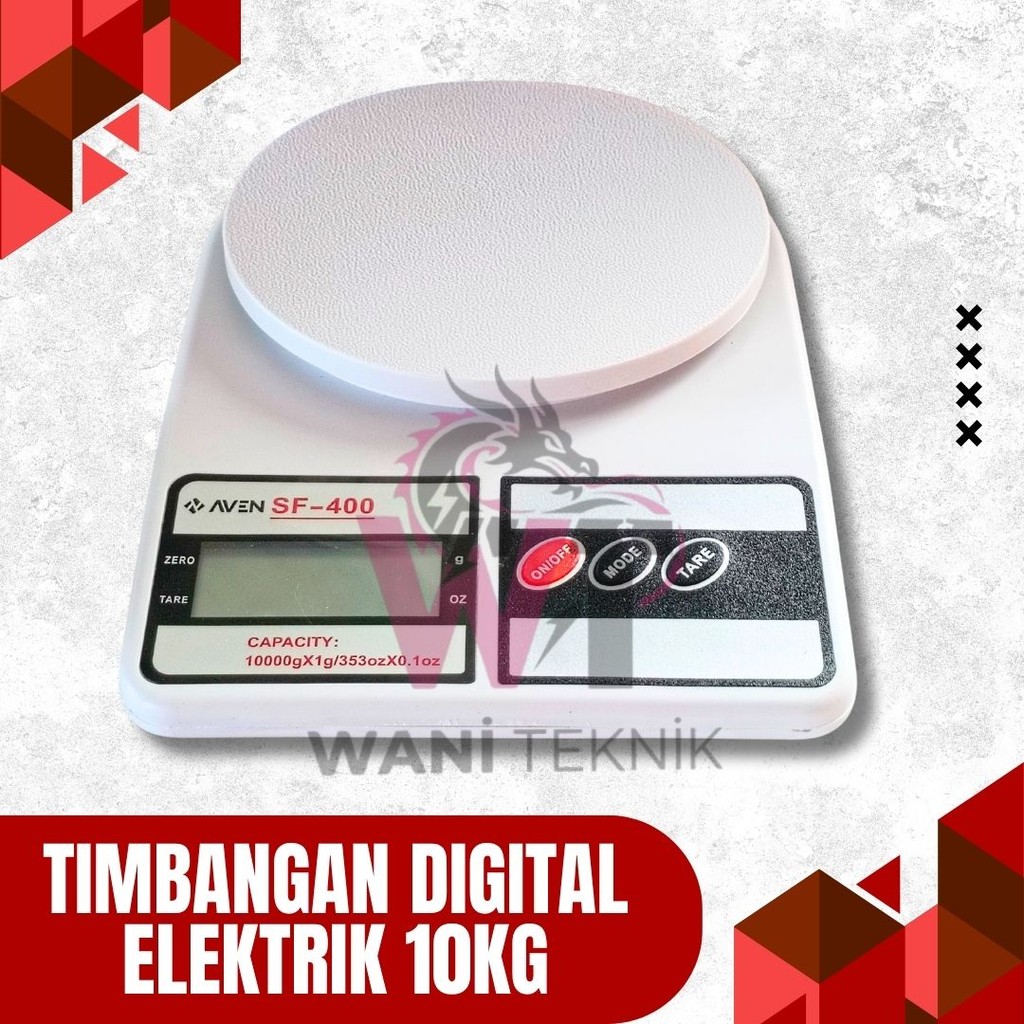 Timbangan Digital Elektrik 10KG – Plus Baterai & Layar LCD