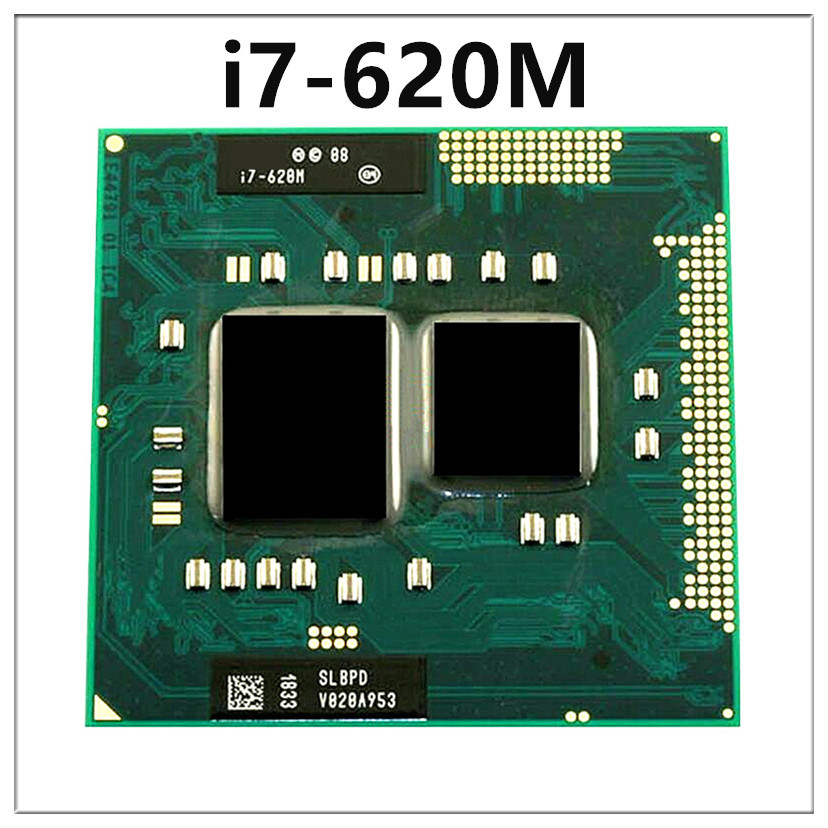 Core i7-620M i7 620M SLBTQ SLBPD 2.6 GHz Dual-Core Quad-Thread CPU Processor 4M 35W Socket G1 / rPGA