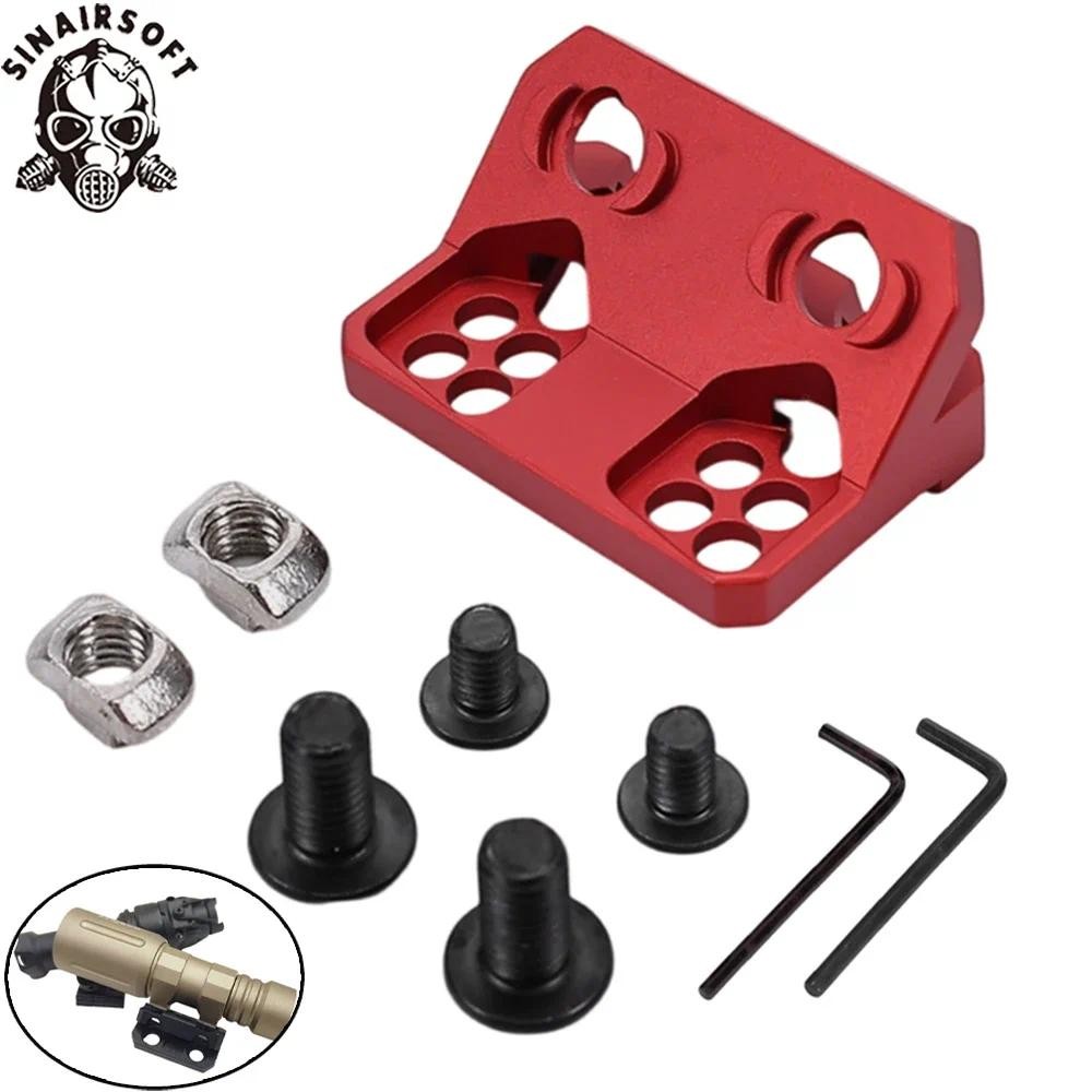 SINAIRSOFT Tactical Flashlight Mount Metal Offset 45 Degree Mount SF M300 M600 Light Mount For Airso