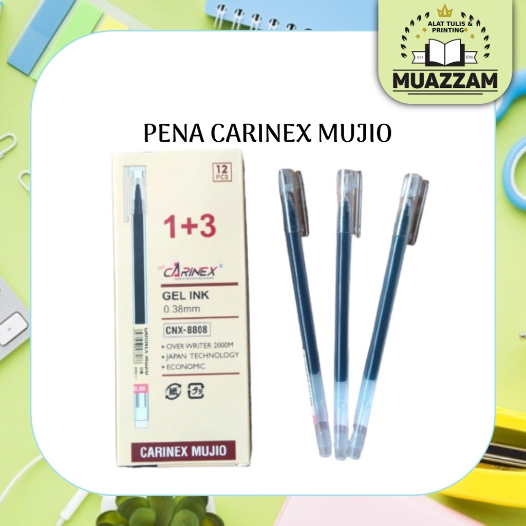 Carinex Mujio Pena 0.38 mm Hitam