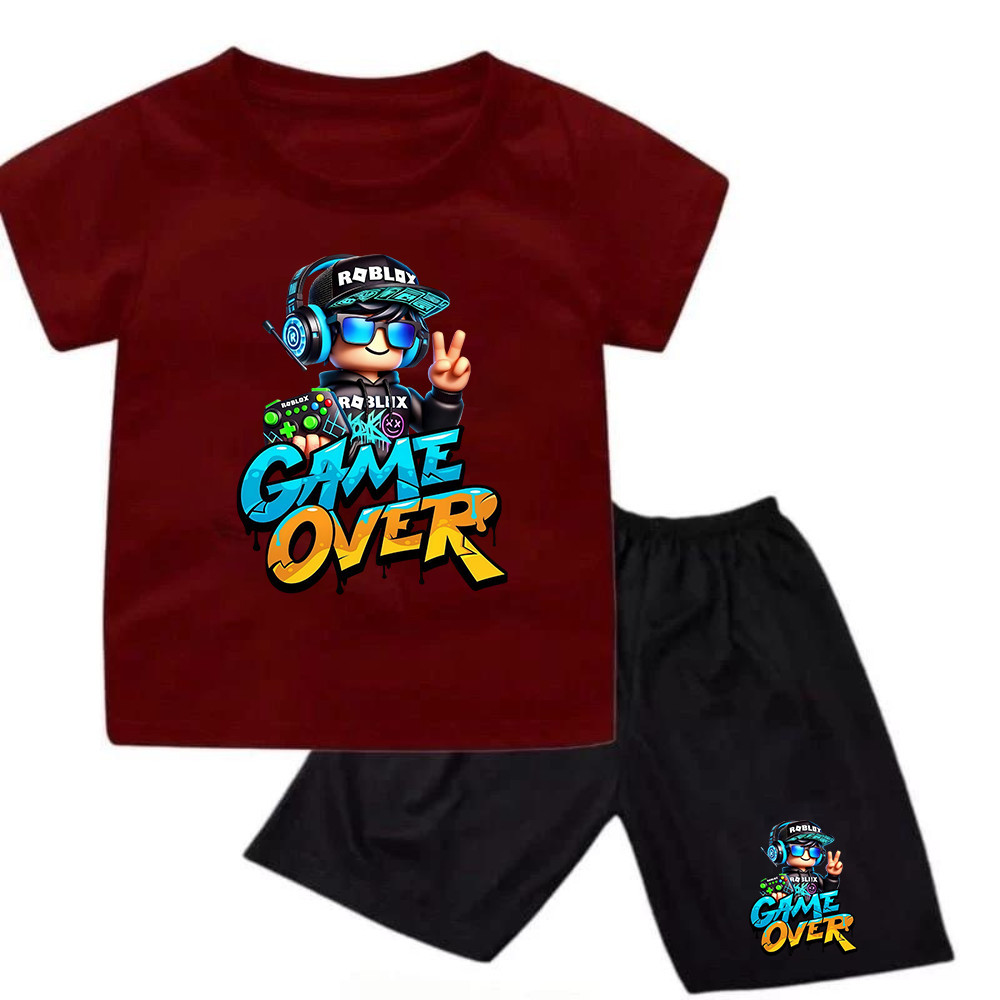 SETELAN ANAK ROBLOX / BAJU ANAK-ANAK COWOK CEWEK / SETELAN KAOS ANAK UNISEX UMUR 2-10 TAHUN / R GAME