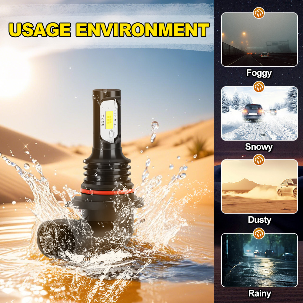 LED Fog Lamp Car Fog Light Front Bulb 20000LM Ultra Bright CSP Plug and Play For Toyota Matrix 2003 