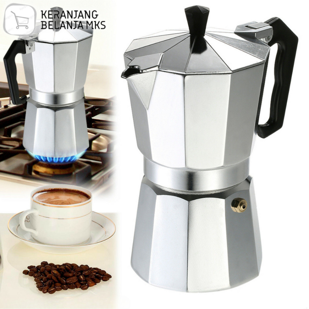 Moka Pot / Espresso Coffee Maker / Teko Kopi Espresso Coffee Maker Moka Pot Stovetop Filter