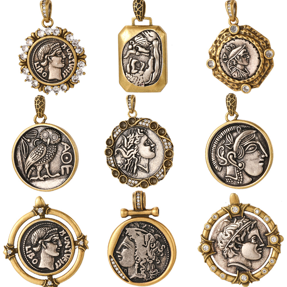 Vintage Coin arm Jewelry Production Supplies King and Queen jes y Bracelet Necklace Earrings arm Luc