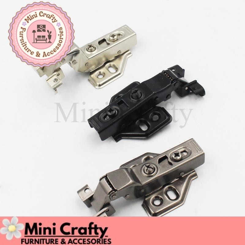 Engsel Sendok Frame Face Mount Hinge 90' Opening Angle 1pcs Engsel Kodok Slow Motion Conceal Hinge -