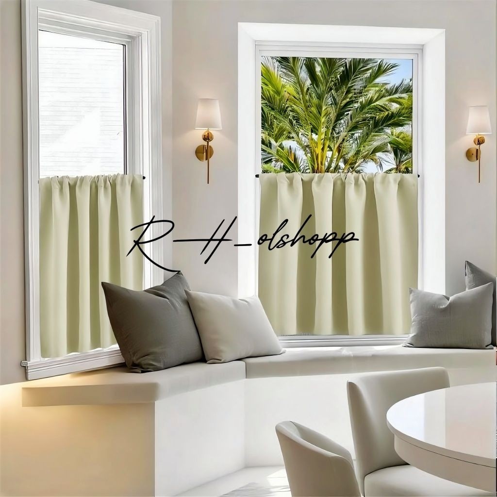 Gorden Pendek Aesthetic Gorden Mini Gorden Jendela Polos