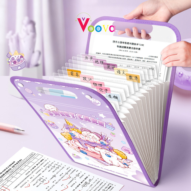 VOOVA Map Folder Document Organizer/ Tempat Penyimpanan Dokumen/ Map Dokumen Karakter/ Map Files/Tas
