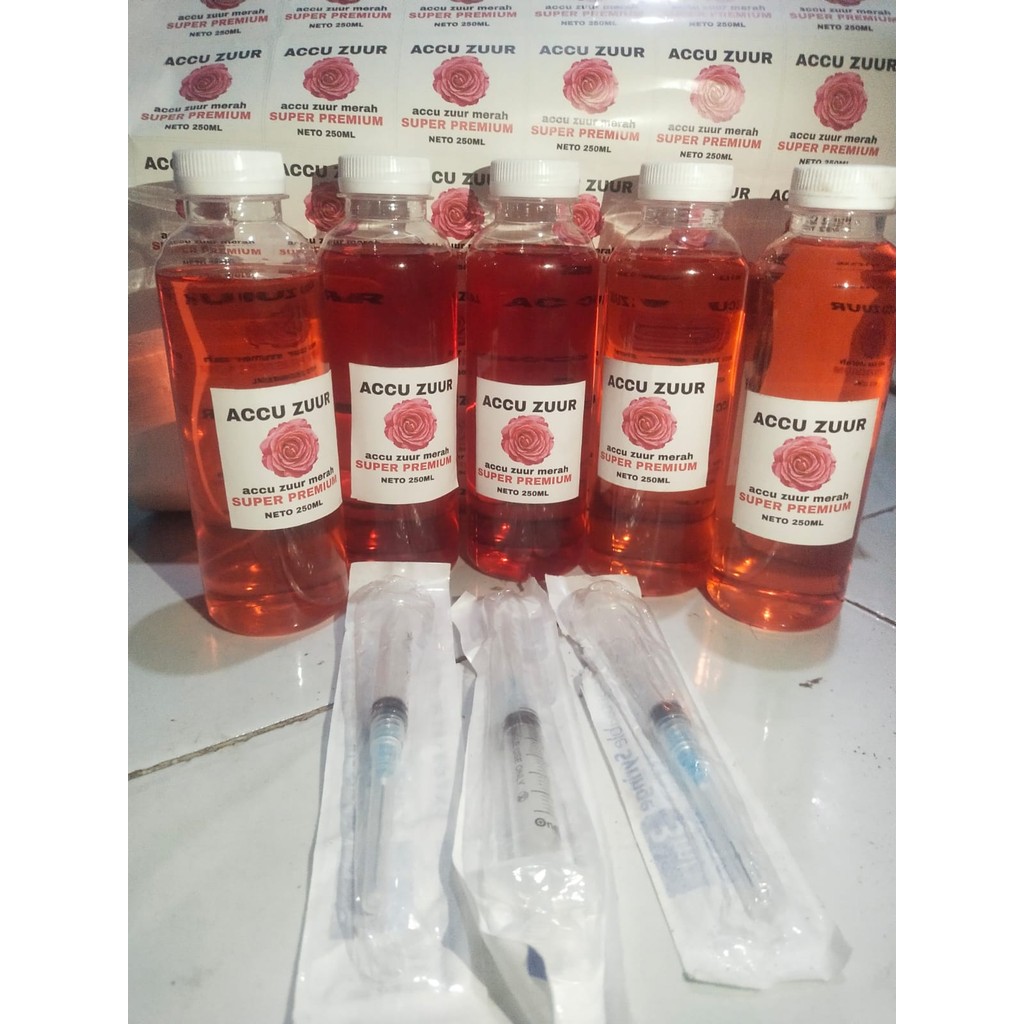 LARIS AIR AKI ZUUR MERAH AIR ACCU ZUUR MERAH 250ML CAIRAN AKI KERING LEMAH Amira motor