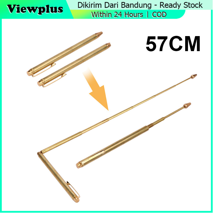 Dowsing Rod Dowsing Alat Deteksi Air / Dowsing Rod Alat Pencari Air Bahan Tembaga Adjustable Flexibl