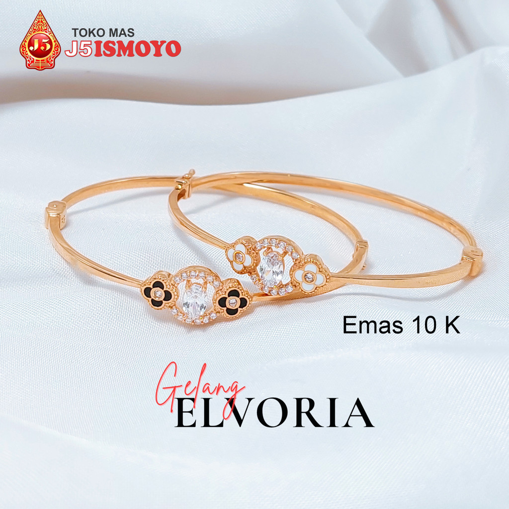 Gelang Emas Mas Asli Model Bangle Elvoria J5 Ismoyo