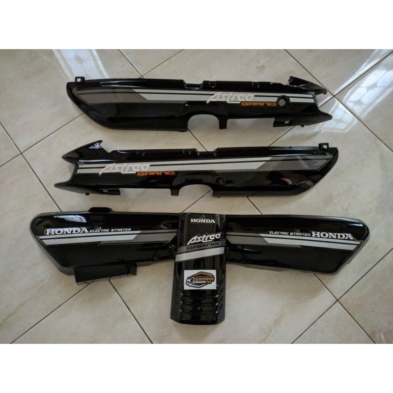 Paket Cover Body Astrea Honda Grand Bulus Tahun 91-92 Warna abu abu silver body sed astrea bulus bod