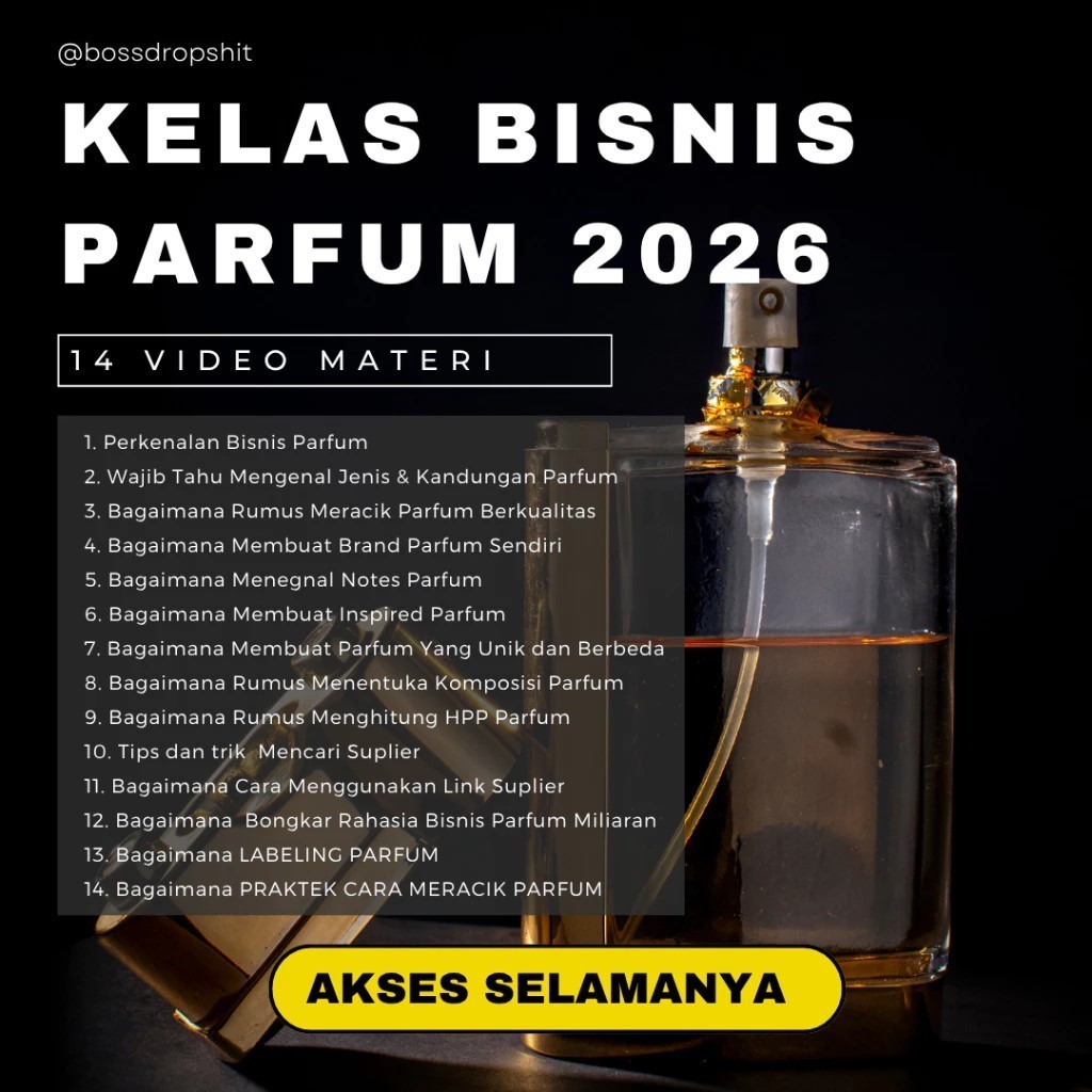 qot Bisnis parfum merk sendiri Panduan Bisnis Parfum 2026 Yang sudah Terbukti dilakukan banyak orang