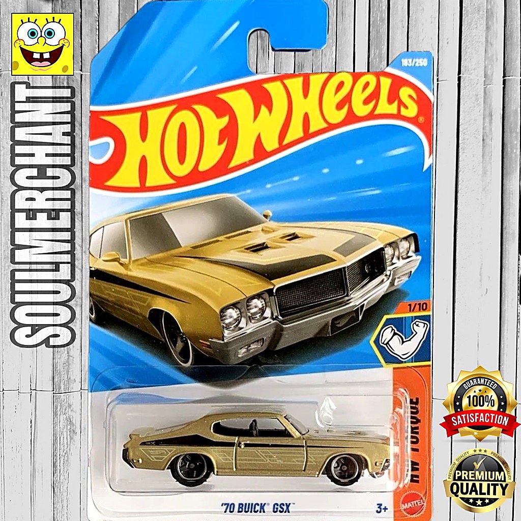 Hot Wheels 70 Buick GSX Emas Diecast Mobil Muscle Klasik