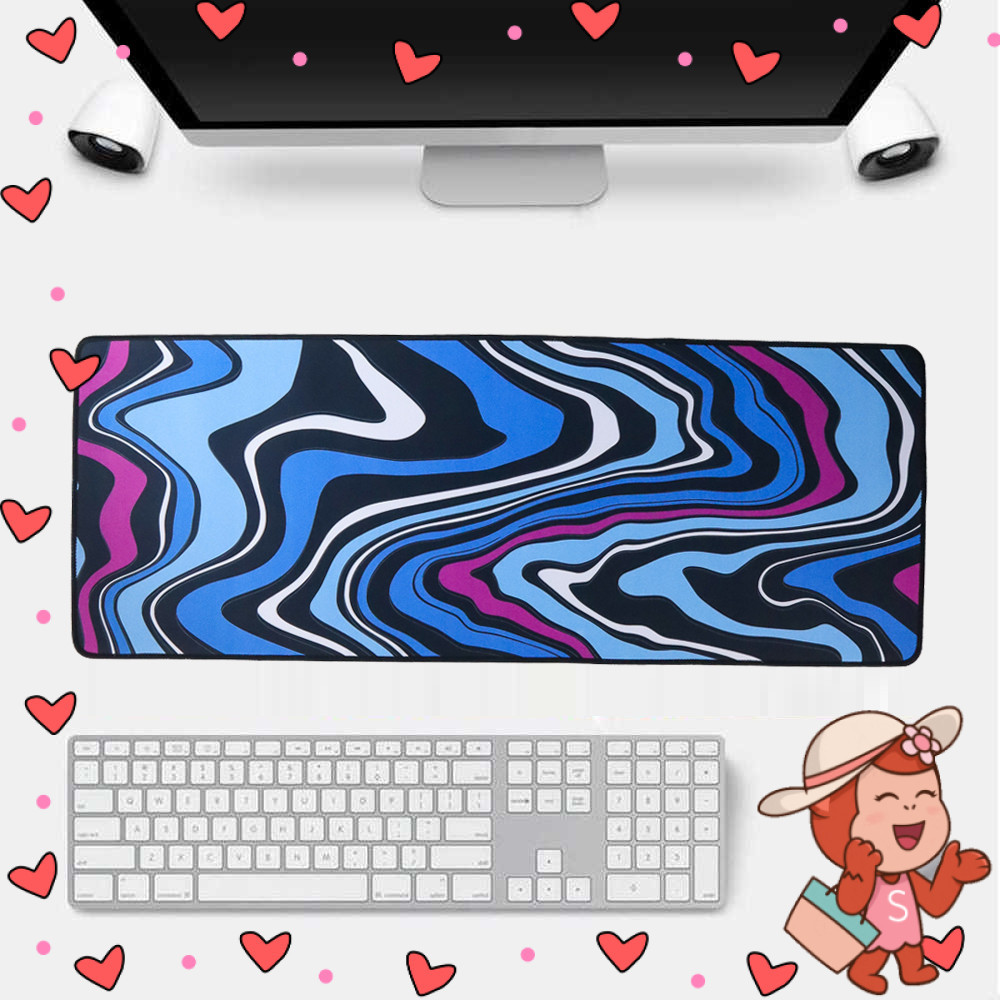 OLEVO Mouse Pad Gaming XL Nebula Wave Desk Mat 800x300x2mm - RO43