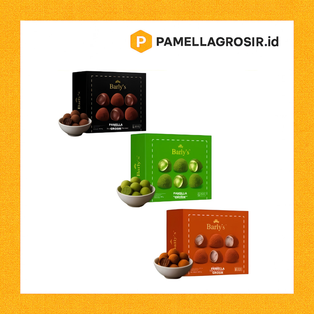 BARLYS COKLAT TRUFFLE 50 GRAM BOX ALL VARIAN - BARLY'S TRUFFLE