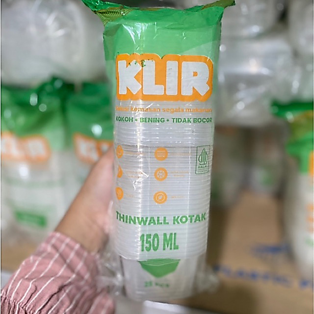 THINWALL SQUARE 150ml / THINWALL KOTAK 150ml