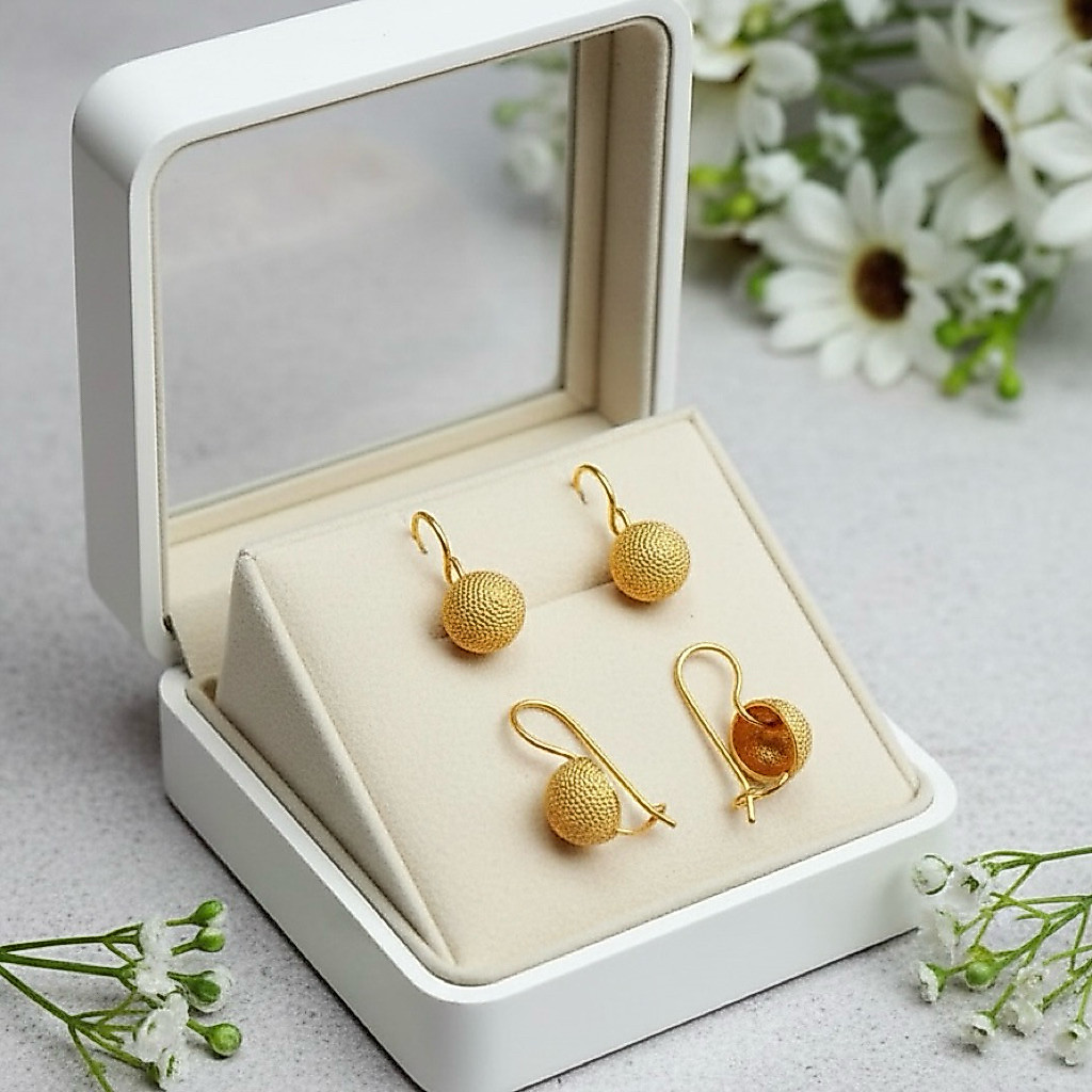 ANTING PASIR ALPAKA BALI LAPIS EMAS