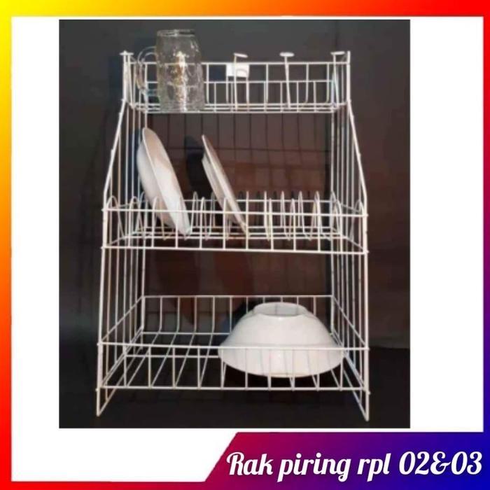 Rak Piring Dapur RPK RPL Susun 2 dan 3 - rak piring RPL 03