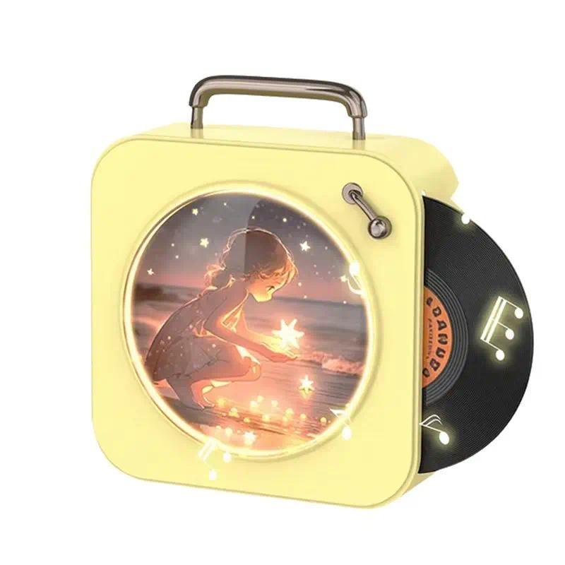 B29CVintage Bluetooth Player Stereo Sound Stereo Sound Effects Rao Vinyl Record Small Stereo Home CD