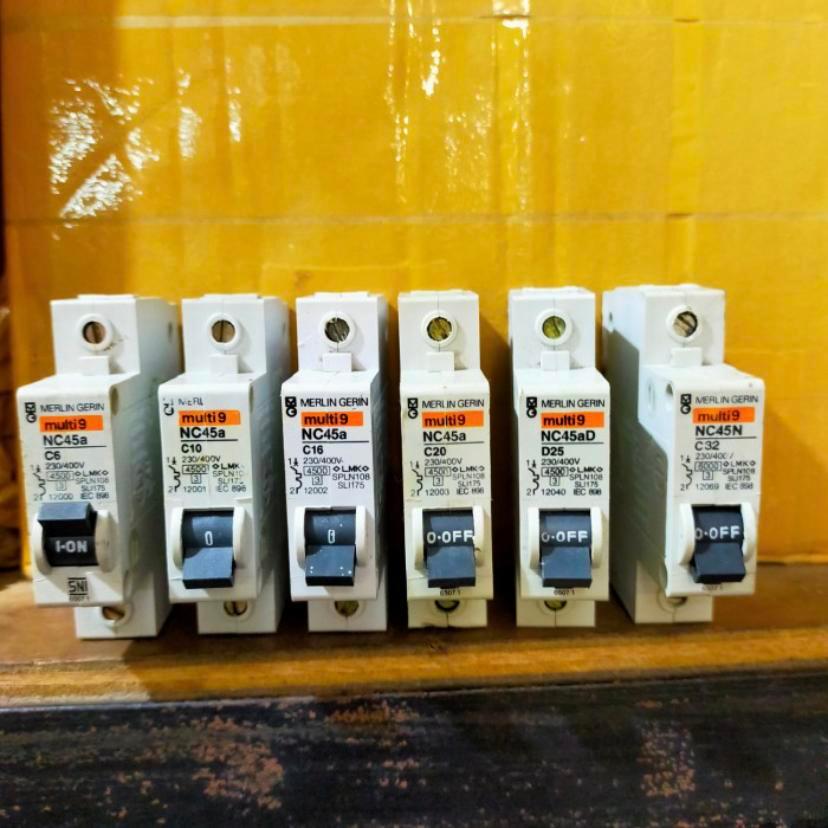 Mcb 1p merlin gerin 6,10,16,20,25,32