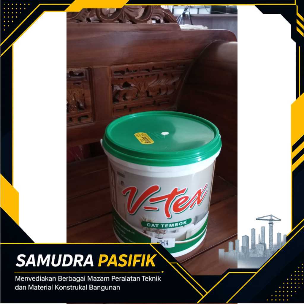 CAT V TEX 4,5KG PUTIH CAT TEMBOK GIPSUM ( TUTUP HIJAU )