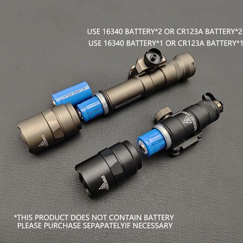 Airsoft SF M600 M600B M300 Flashlight LED Tactical Hunting Rifle Scout Light 600 Lumen Remote Pressu