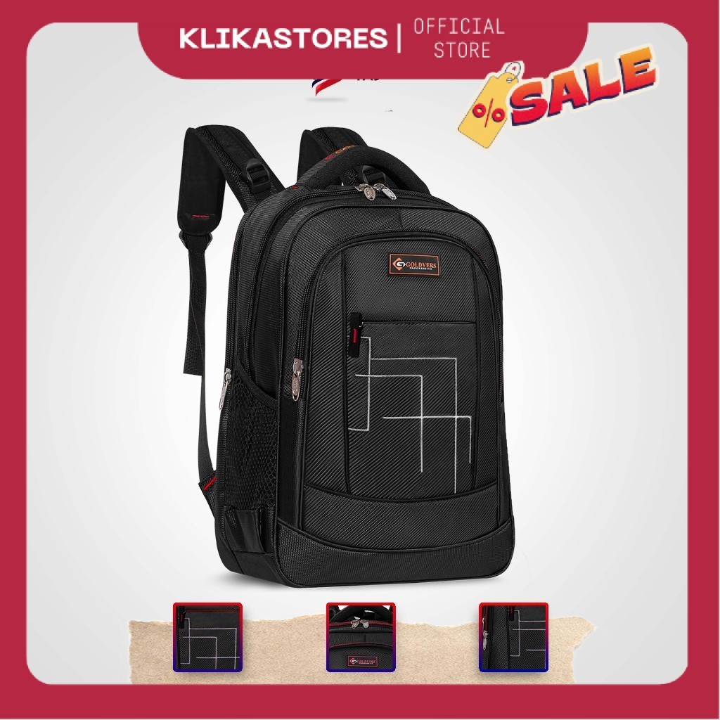 POLO GOLDVERS - Tas Ransel Kerja Pria POLO GOLDVERS 17 Inchi Bisa COD + Free Raincover ORIGINAL POLO
