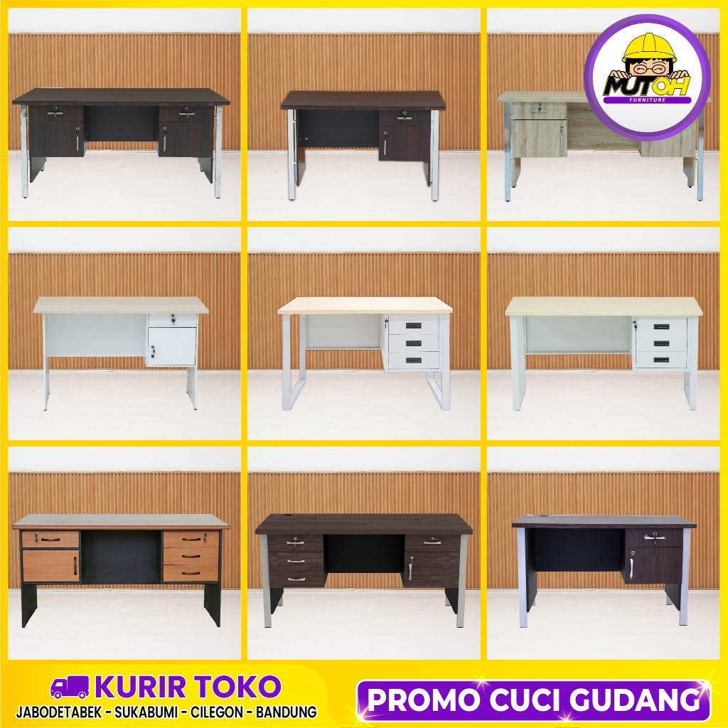 MUTOH SERIES | Meja kantor meja tulis meja komputer meja belajar 1/2 biro 1 biro