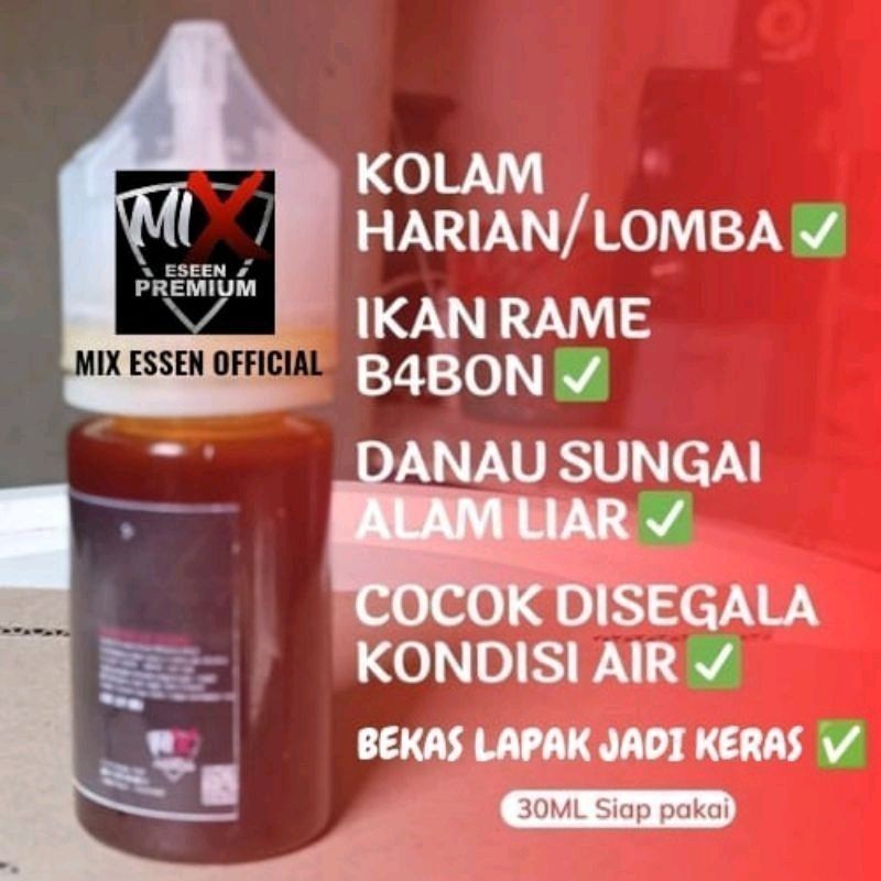 30 ML - Essen Ikan Babon/Indukan dan Ikan Rame/Mix Essen Aroma Cabe Melati Sereh Usar Madu Salmon - 