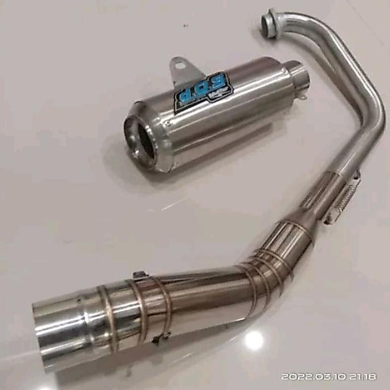 Original Knalpot Racing Dos Gp1 Buat Motor Jupiter Mx Satria Fu Diameter 50 Mm