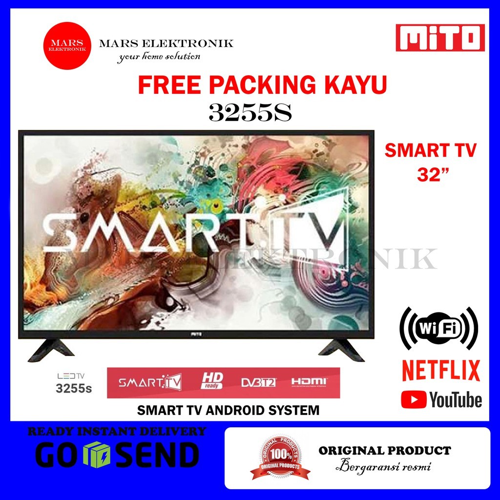 PROMO TV LED SMART MITO 3255S / 32 INCHI / 32 55S / Ready HD DVB-T2 / READY