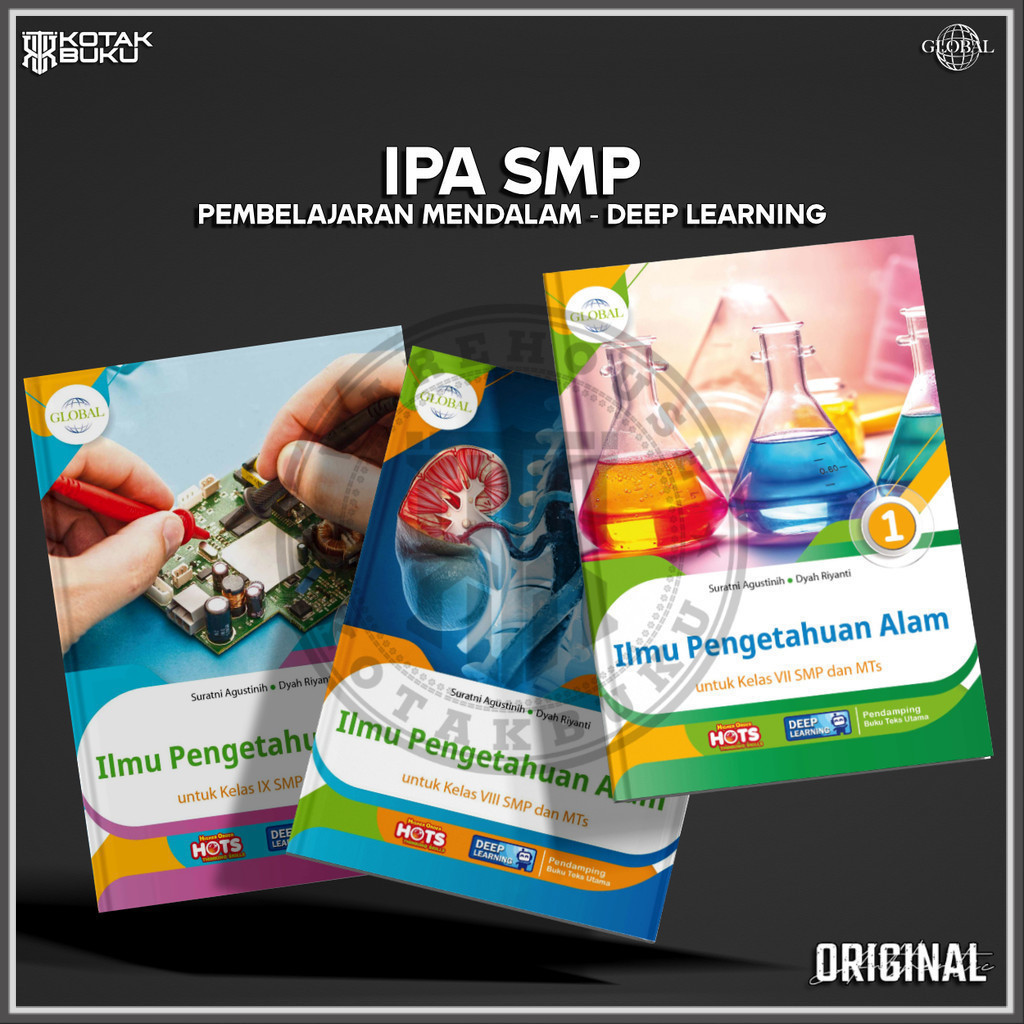 [ TS ] Buku IPA kelas 7 8 9 SMP Deep Learning / IPA SMP / Global / Tiga Serangkai